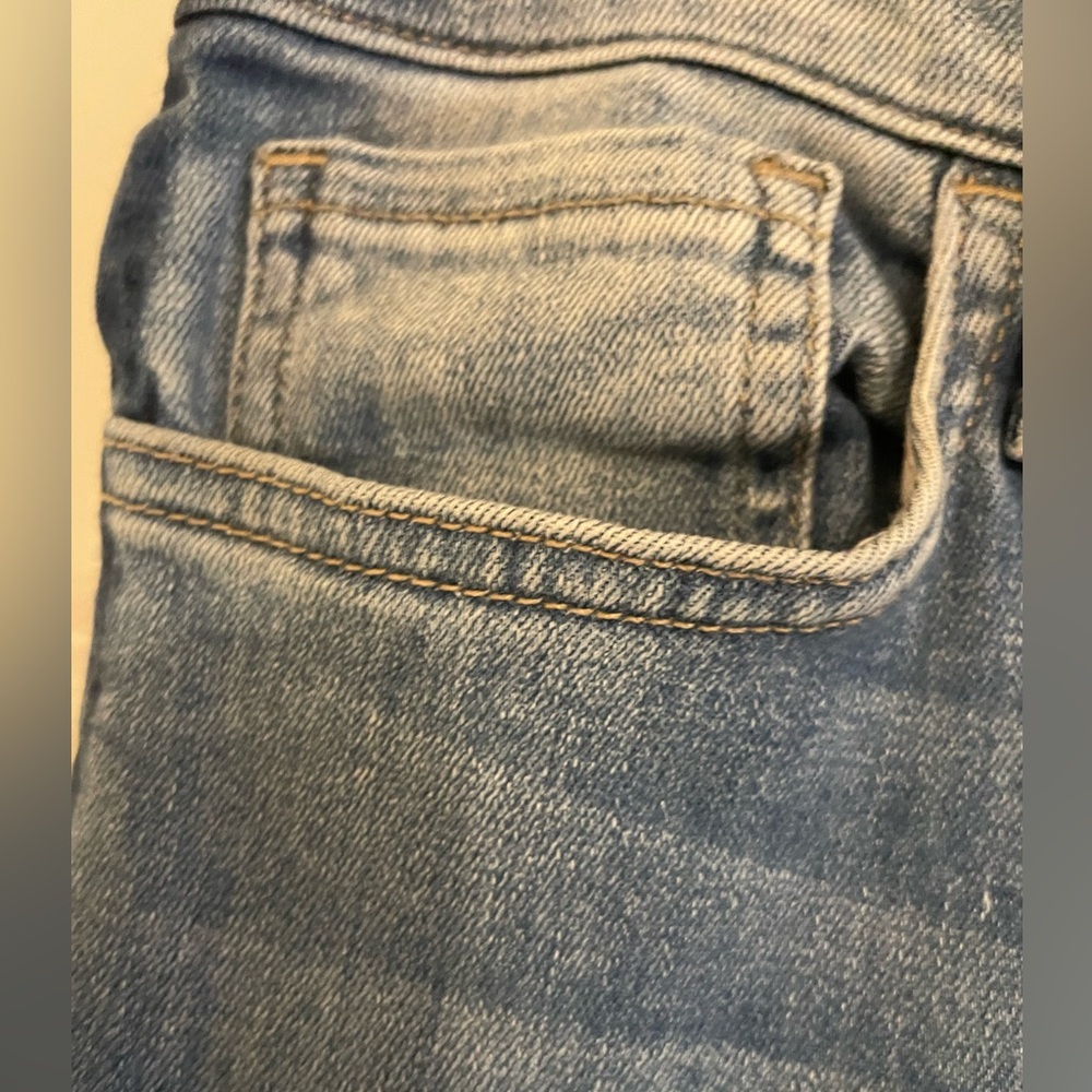 Flying Monkey Mid Rise Skinny Ankle Dark Side Stripe Jeans Size 29 - Picture 5 of 13